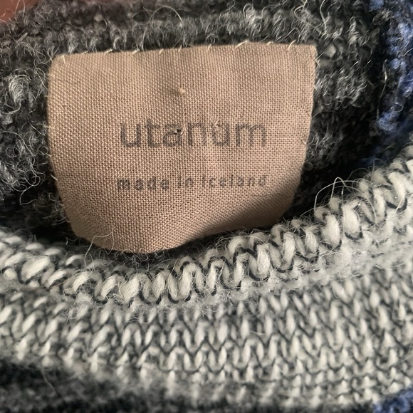 Uterqüe Oversized Colorblock Knit Sweater-Made In Iceland- Loose Gauge Laganlook - Picture 3 of 15